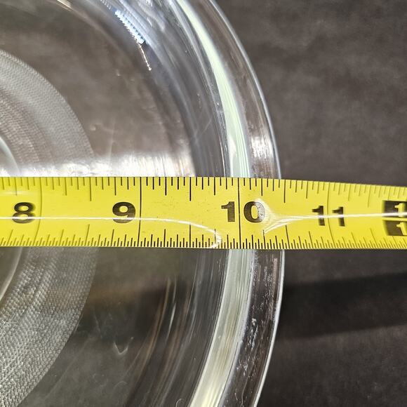 Glass Replacement Lid Mexico 18 Round 9 1/2in ID, 10 1/2in OD, Clear - Picture 4 of 7